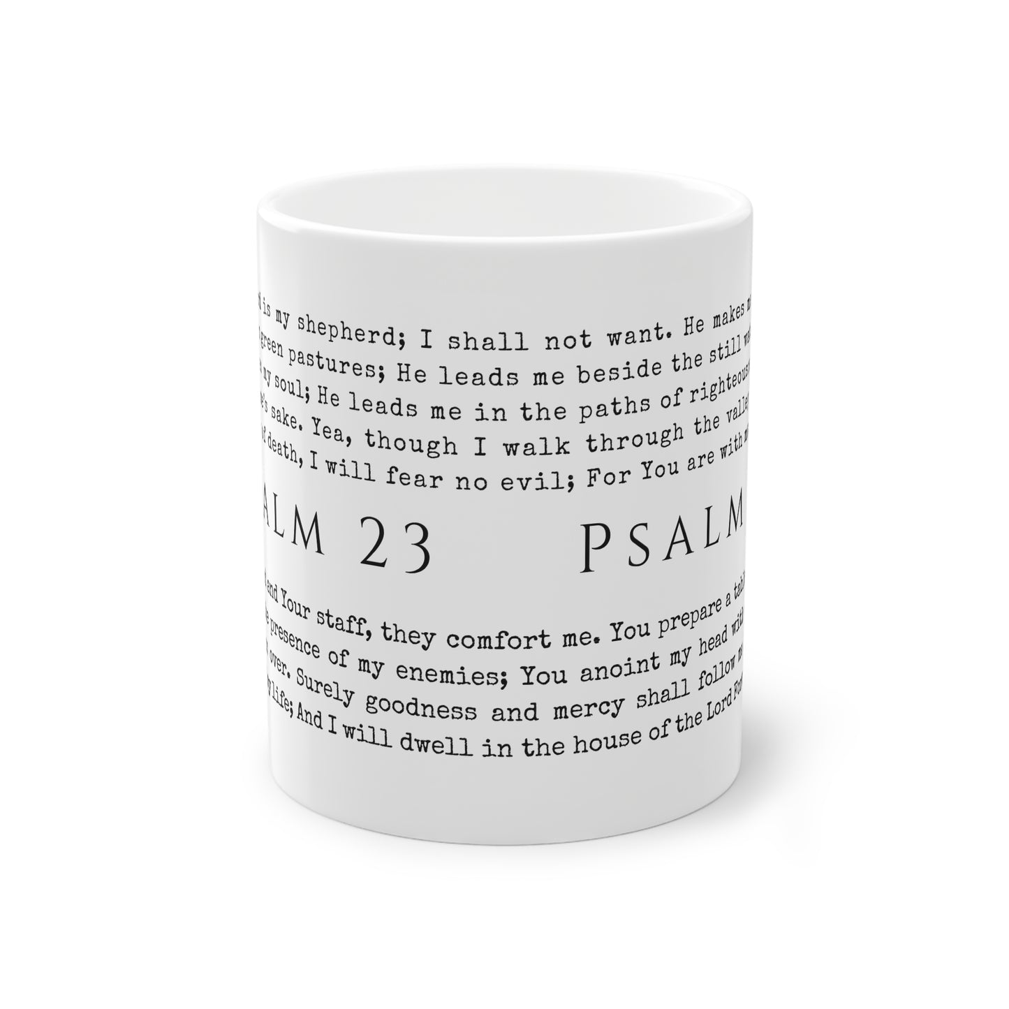 Psalm 23 Scripture Mug | Christian Bible Verse Coffee Cup