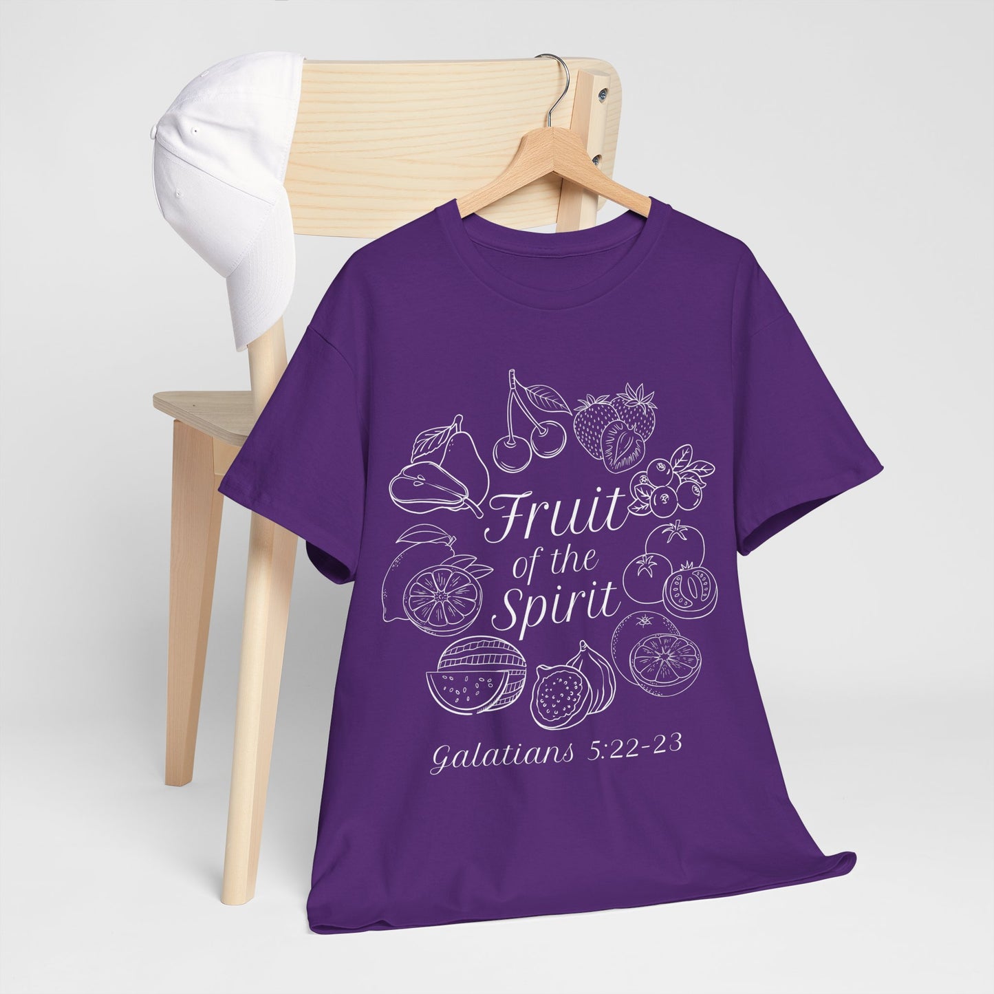 Fruit of the Spirit Cotton Tee | Bible Verse Christian T Shirt