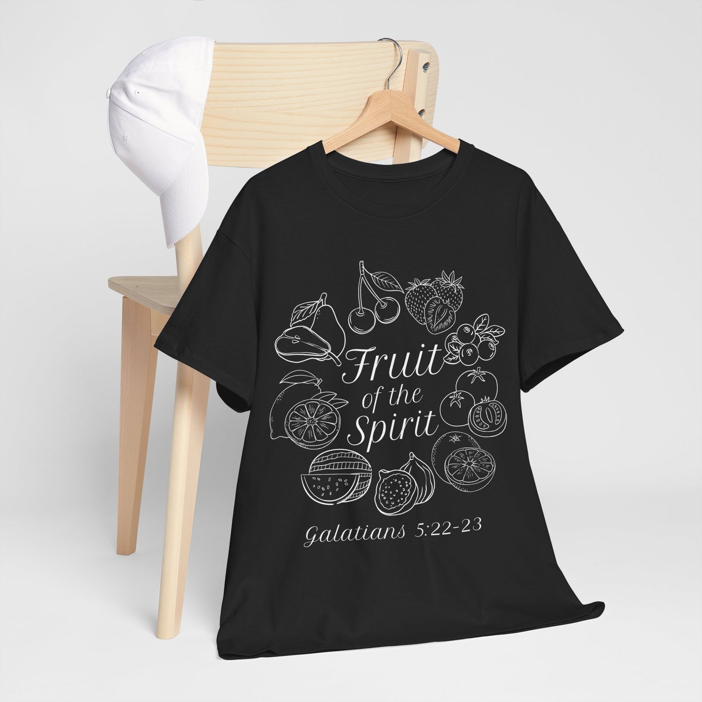 Fruit of the Spirit Cotton Tee | Bible Verse Christian T Shirt