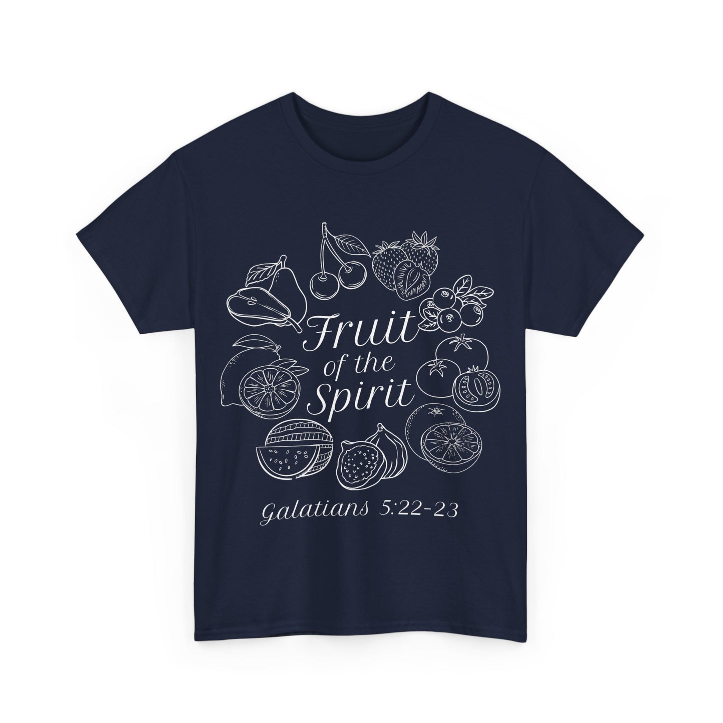 Fruit of the Spirit Cotton Tee | Bible Verse Christian T Shirt