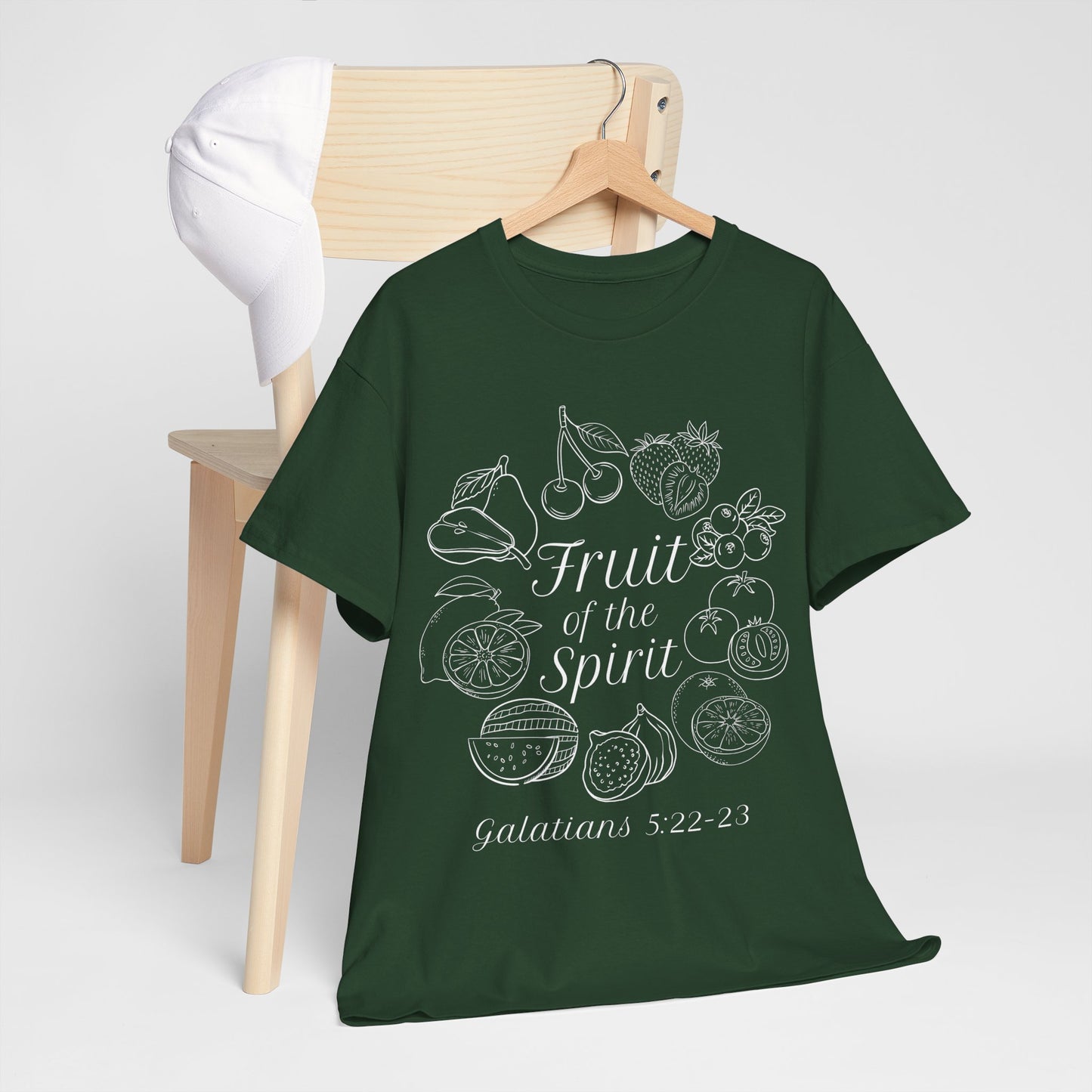 Fruit of the Spirit Cotton Tee | Bible Verse Christian T Shirt