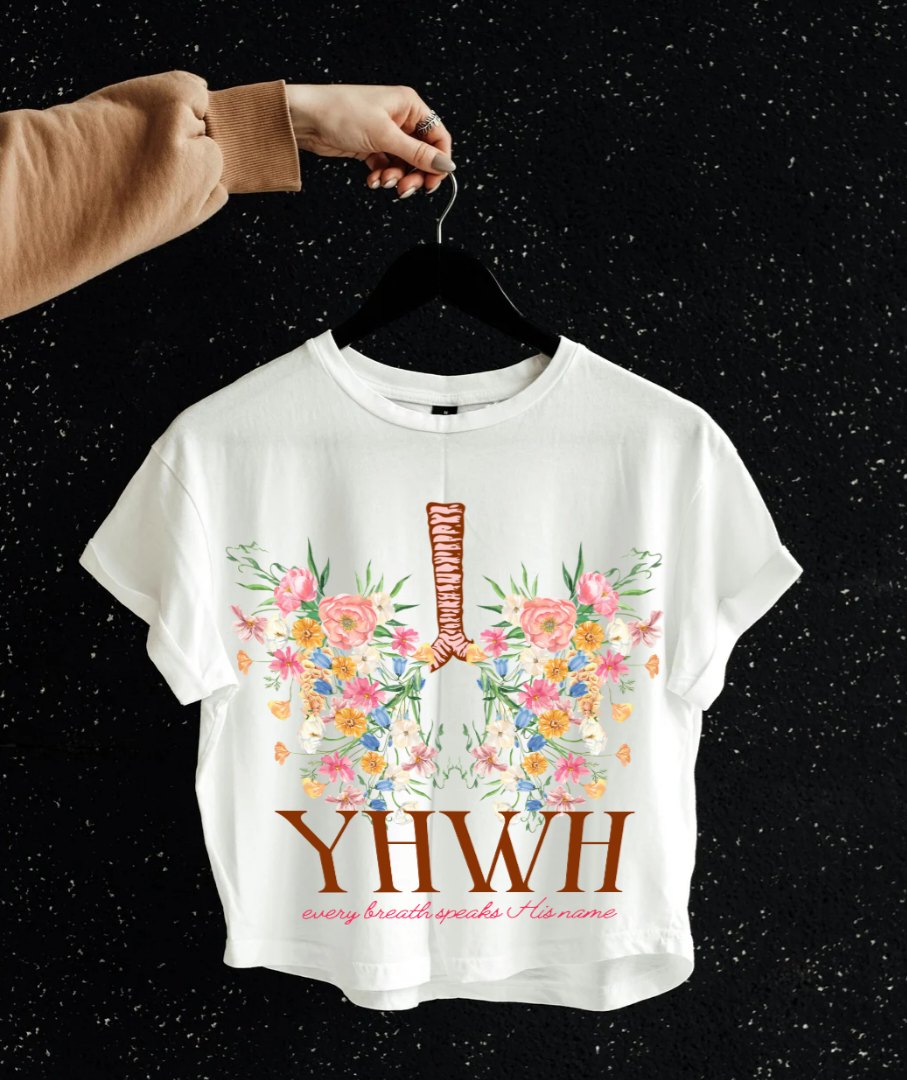 YHWH Floral Lungs Tee