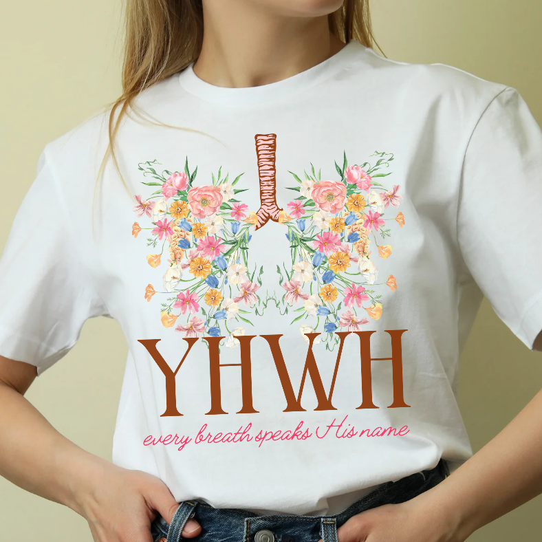 YHWH Floral Lungs Tee