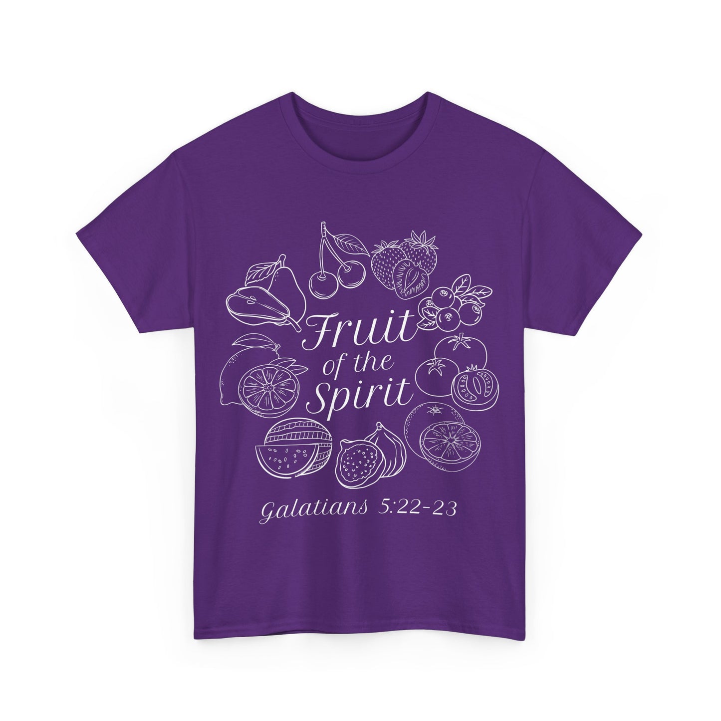 Fruit of the Spirit Cotton Tee | Bible Verse Christian T Shirt