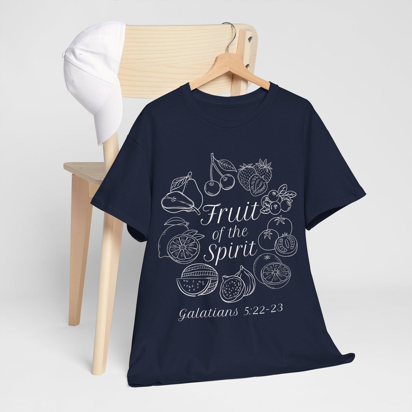 Fruit of the Spirit Cotton Tee | Bible Verse Christian T Shirt