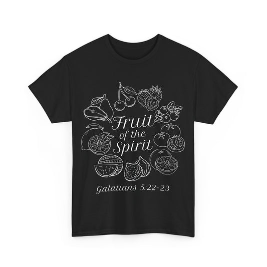 Fruit of the Spirit Cotton Tee | Bible Verse Christian T Shirt