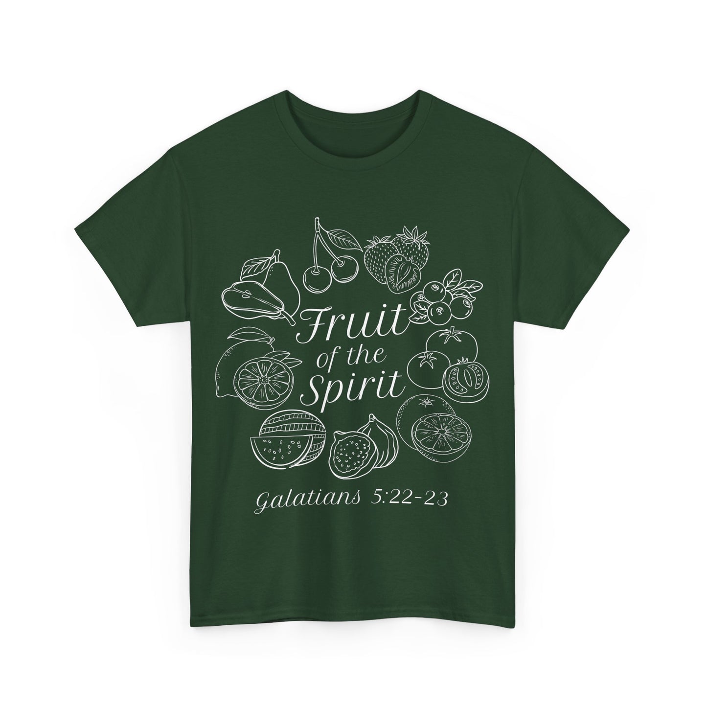 Fruit of the Spirit Cotton Tee | Bible Verse Christian T Shirt