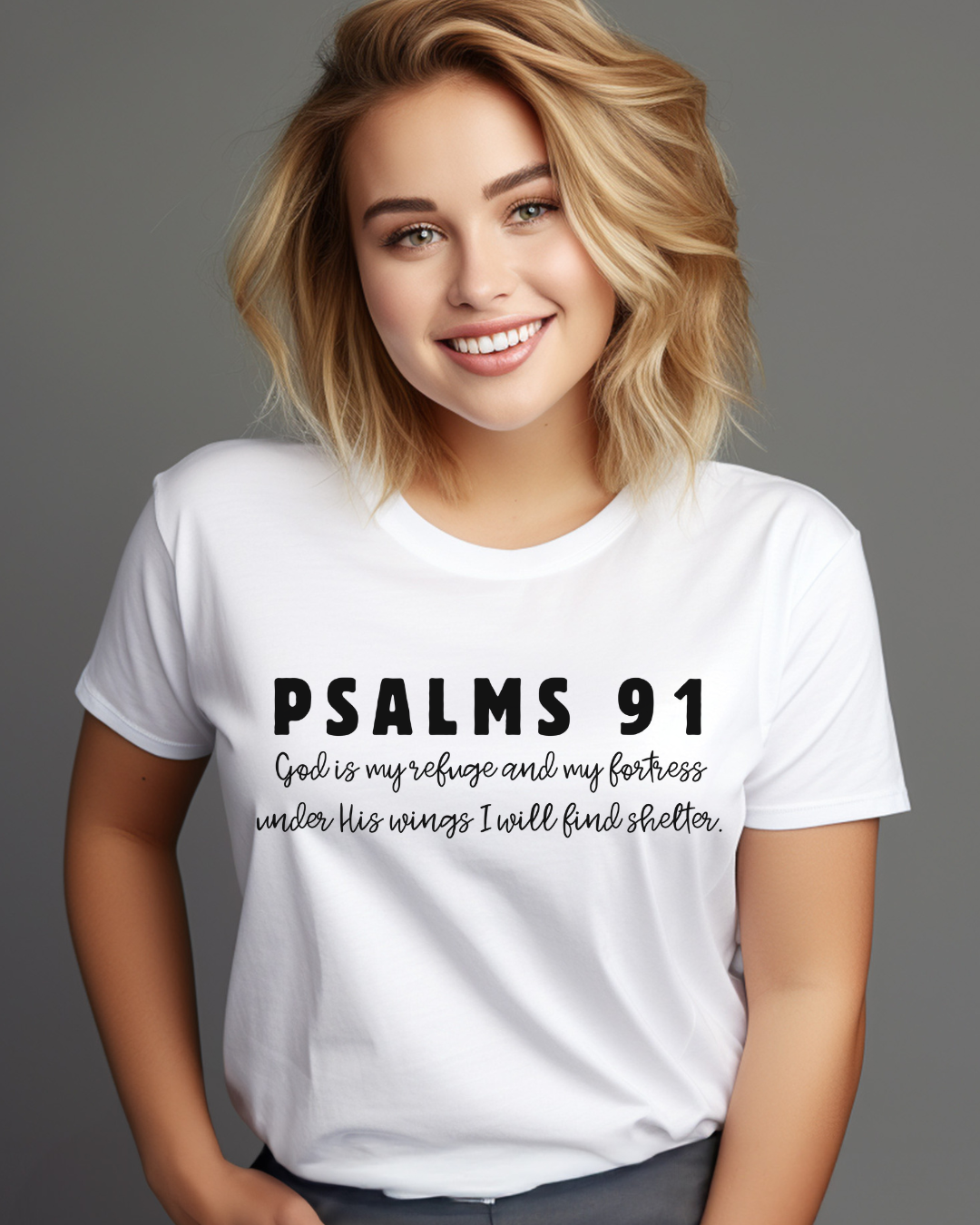Psalms 91 Bible Verse Tee