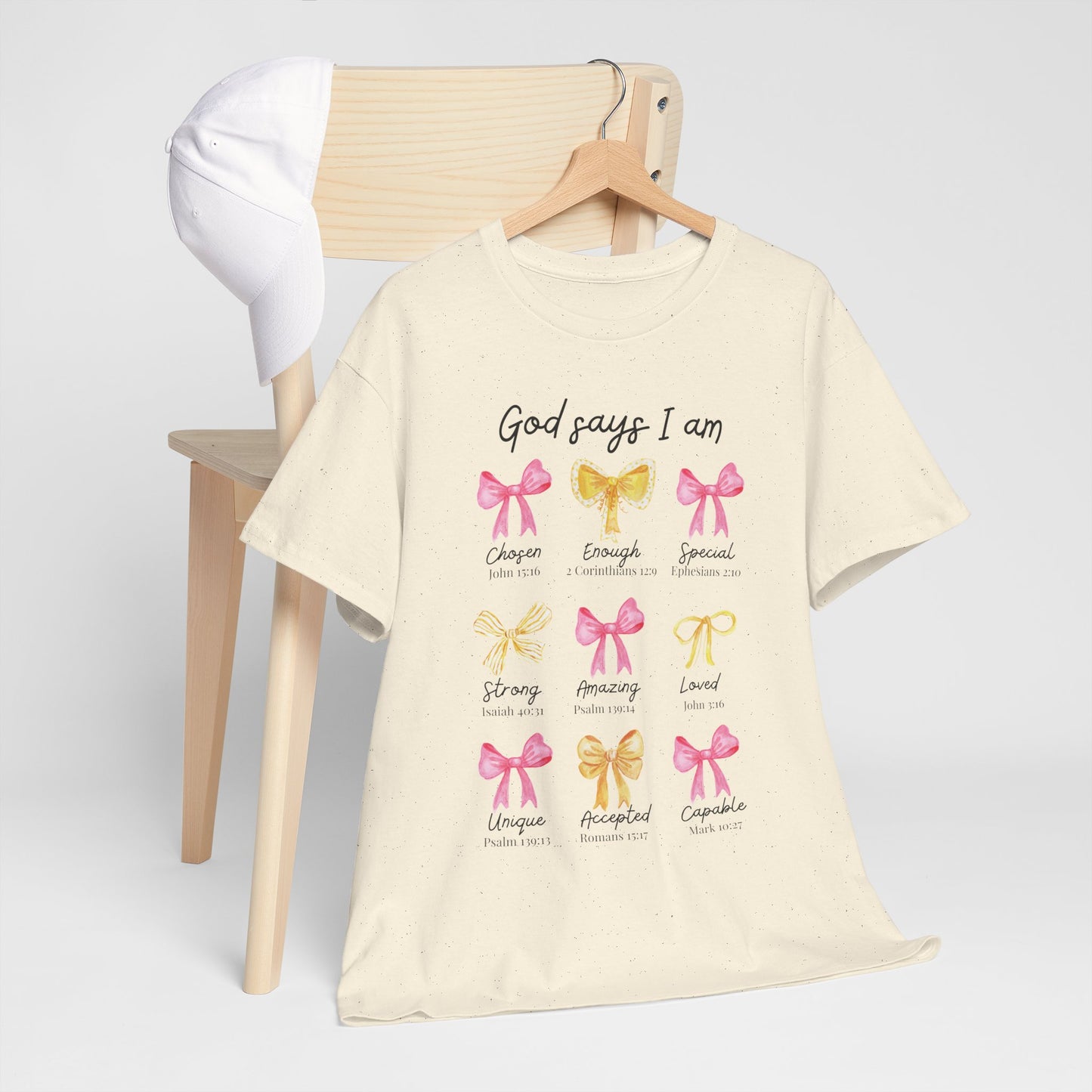 God Says I Am Bible Verse Affirmation Tee